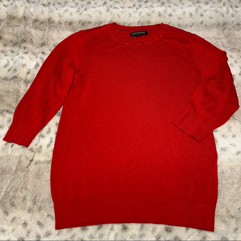 Banana Republic | Red Crewneck Sweater